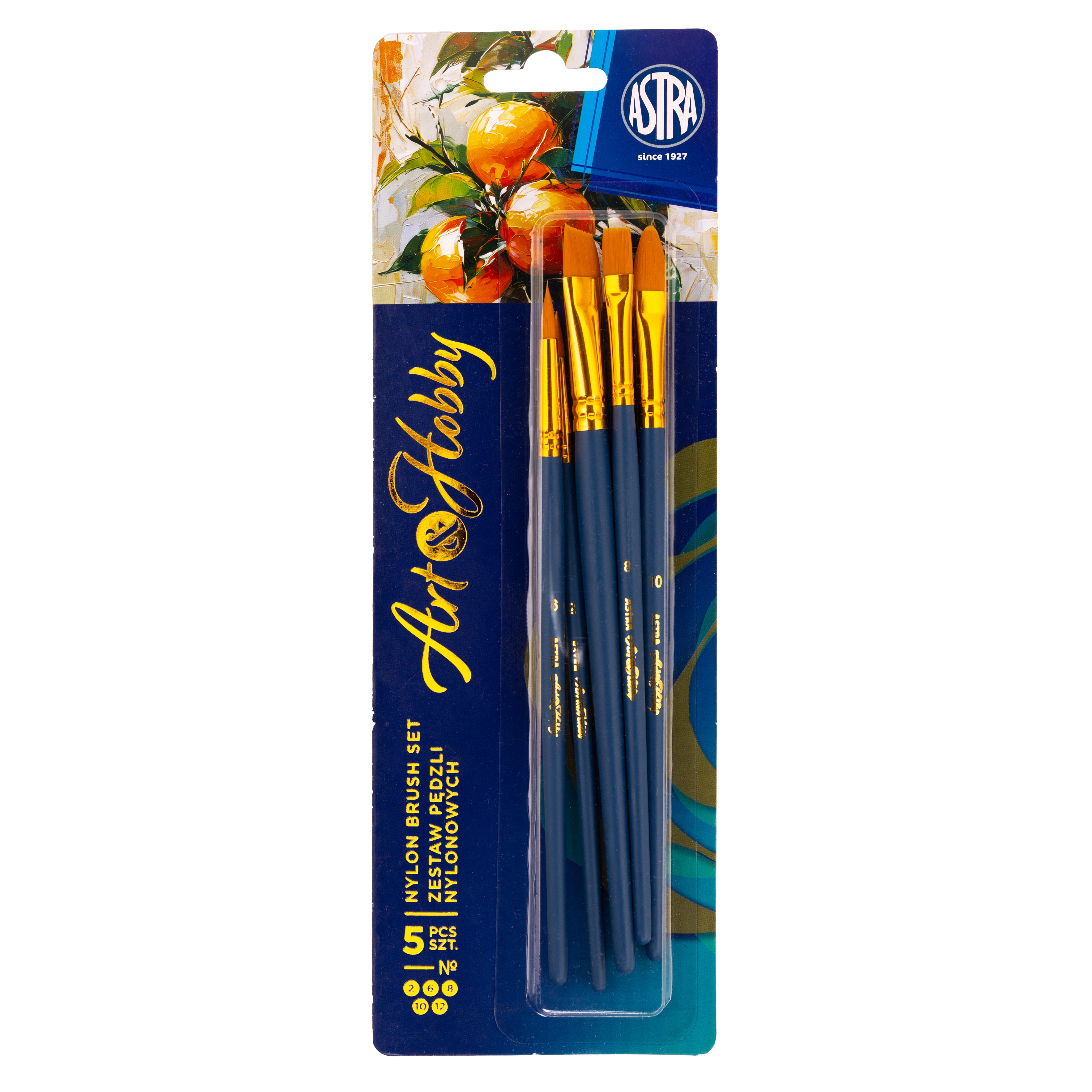 Zestaw pędzli nylonowych - Astra Art&Hobby, 5 szt.