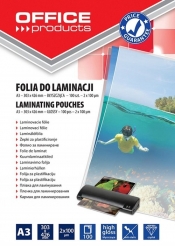 Folia do laminacji Office Products A3 303x426mm błyszcząca 100 sztuk transparentna (20325625-90)
