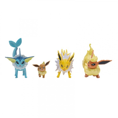 Pokemon Multipack ewolucja Eevee, Jolteon, Vaporeon, Flareon, Figurka