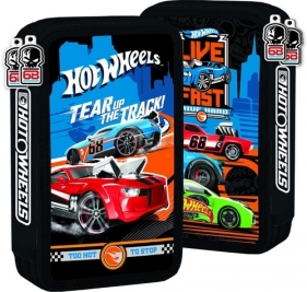 Piórnik podwójny z wyposażeniem Hot Wheels