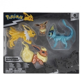 Pokemon Multipack ewolucja Eevee, Jolteon, Vaporeon, Flareon, Figurka