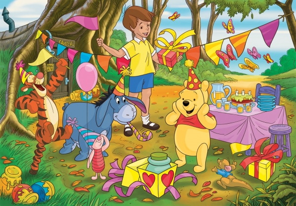 Clementoni, puzzle Maxi SuperColor 24: Winnie the Pooh (24201)