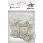 Różyczki papierowe - białe (396486)