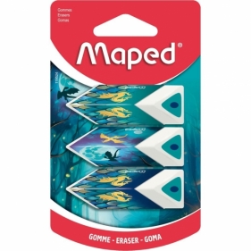 Gumka Pyramid Dragon 3szt MAPED