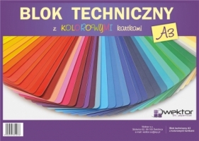 Blok rysunkowy A3/8K kolorowy (10szt)
