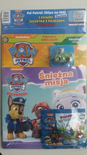 ZESTAWA PSI Patrol dwie książki + samochodzik - Opracowanie zbiorowe