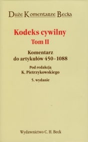 Kodeks cywilny tom 2 Komentarz do artykułów 450-1088 - <br />