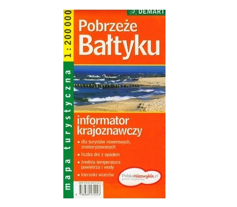 Pobrzeże Bałtyku mapa turystyczna