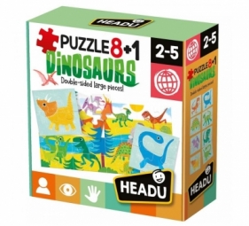 Puzzle 8+1 Dinozaury HEADU