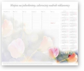 Kalendarz biurowy 2018 - Biuwar barwny BF4