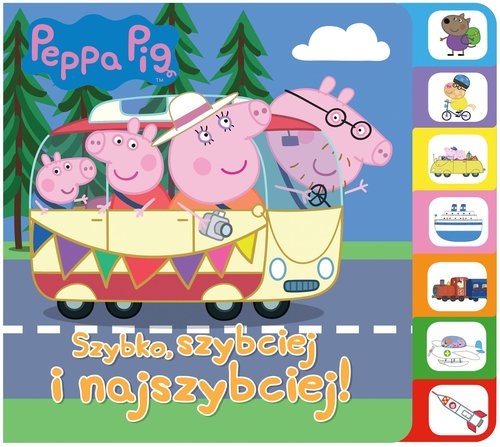 Peppa Pig. Książka z registrami. Szybko, szybciej, najszybciej!