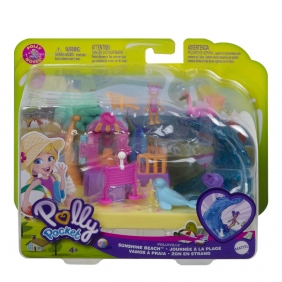 Polly Pocket: Wakacyjny zestaw - Słoneczna plaża (GTM66/GTM68)