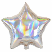 Balon foliowy gwiazda opalizująca 45cm