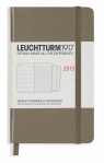 Weekly Planner 2015 & Notebook Pocket taupe