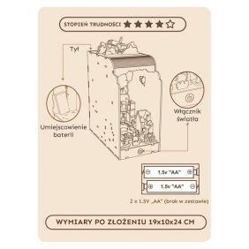 Książkowy zakątek 3D - Latający domek, 203el.