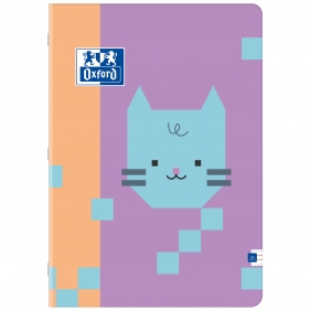Zeszyt Oxford Zoo Blocks, A4/32K - linia podwójna kolorowa