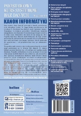 Podstawowy kurs systemów baz danych - Ullman Jeffrey D., Widom Jennifer