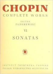 Sonaty Complete Works VI Chopin - Paderewski Ignacy J., Bronarski Ludwik, Turczyński Józef