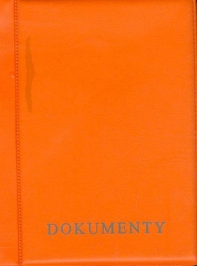 Okładka na dokumenty pomarańczowa