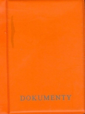 Okładka na dokumenty pomarańczowa