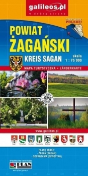 Plan miasta - Żagań/ Powiat Żagański 1:12 000 - Opracowanie zbiorowe