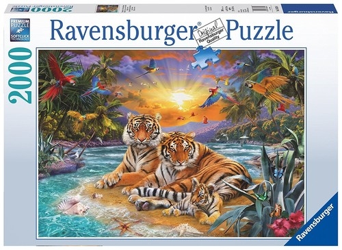 Puzzle Rodzina tygrysów  2000 (166244)