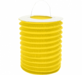 Lampion dekoracyjny walec żółty