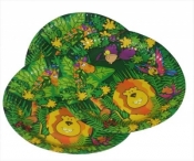 Talerze papierowe średnie dżungla 18cm (10szt)