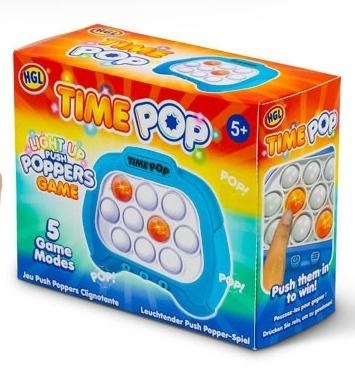 Gra Time Pop Light Up Push Popper Niebieski