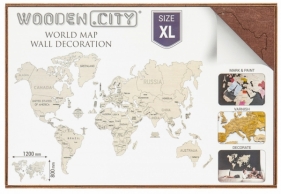 Mapa świata rozmiar XL kolor dark (wm503/504/2)