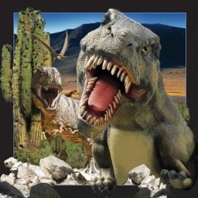 Pocztówka 3D Dinozaur