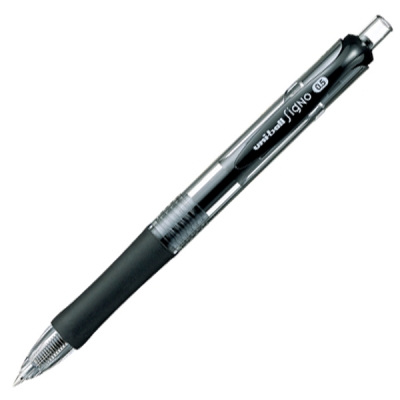 Długopis żelowy Uni UMN-152 czarno-srebrny