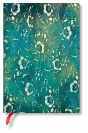 Notes Katagami Florals Kuro Midi Lined
