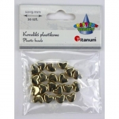 Koraliki plastikowe lustrzane serca 12x9mm 20szt
