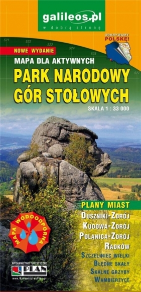 Mapa turystyczna - Park Narodowy Gór Stołowych - Opracowanie zbiorowe