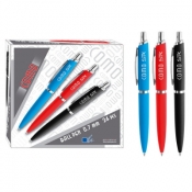 Długopis automatyczny z wymiennym niebieskim wkładem 0,7mm Starpak (292788)