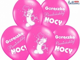 Balon gumowy Partydeco 30cm Gorączka..., Pastel Hot Pink różowy 300 mm (SB14P-241-006-6)