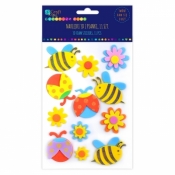 Naklejki 3d z pianki - pszczółki, 11 szt. (KSPI-339)
