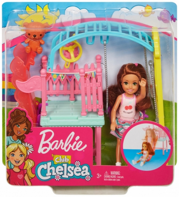 Laka Barbie Chelsea mały zestaw Plac Zabaw (FDB32/FXG84)
