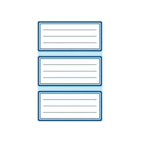 Naklejki na zeszyt gładkie, 3 arkusze