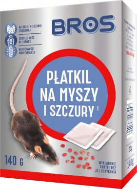 BROS Płatkil na myszy i szczury 140g