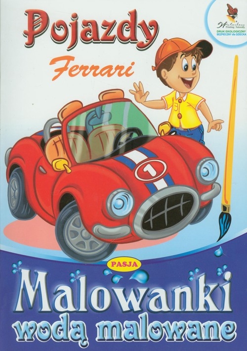 Pojazdy Ferrari Malowanki wodą malowane