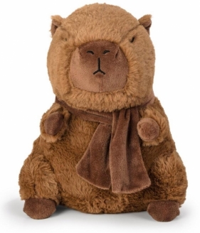 Kapibara pluszowa z szalikiem brązowa 27cm