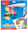  Kredki trójkątne Color\'Peps Oops ścieralne z gumką, 24 kolory (MPD-832824)
