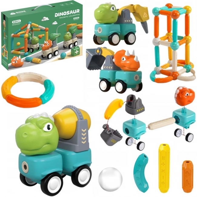 <img src='https://webimage.pl/pics/247/9/d5901353689247.jpg' style='height:440px' /> Klocki magnetyczne dinozaury 83el