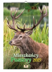 Kalendarz 2027 A3 ścienny - mieszkańcy puszczy