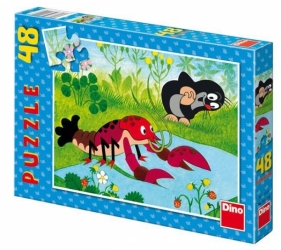 Puzzle 48 Krecik i rak szyją spodnie DINO