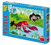 Puzzle 48 Krecik i rak szyją spodnie DINO
