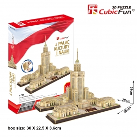 Puzzle 3D: Pałac Kultury i Nauki - zestaw XL (306-20224)