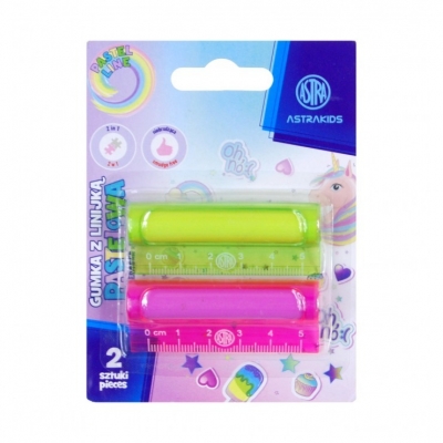 <img src='https://webimage.pl/pics/248/5/d5901137185248.jpg' style='height:440px' /> Gumka i linijka 2w1 Astrakids Unicorn 2 szt.